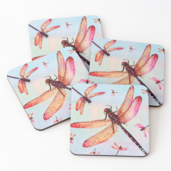 Item preview, Decorative Watercolor Dragonfly Art Painting designed and sold by DebiPhillips.