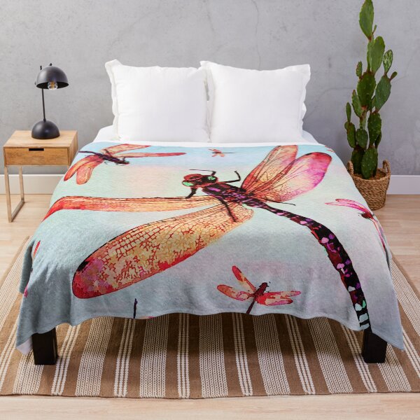 Item preview, Decorative Watercolor Dragonfly Art Painting designed and sold by DebiPhillips.