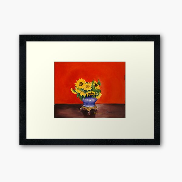 Donna's Sunflowers Framed Art Print