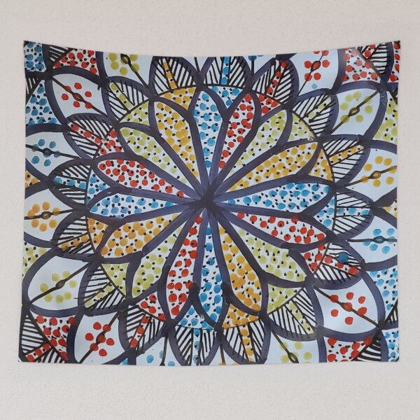 Item preview, Colorful Floral Tunisian Ceramic designed and sold by GVibezPadel.