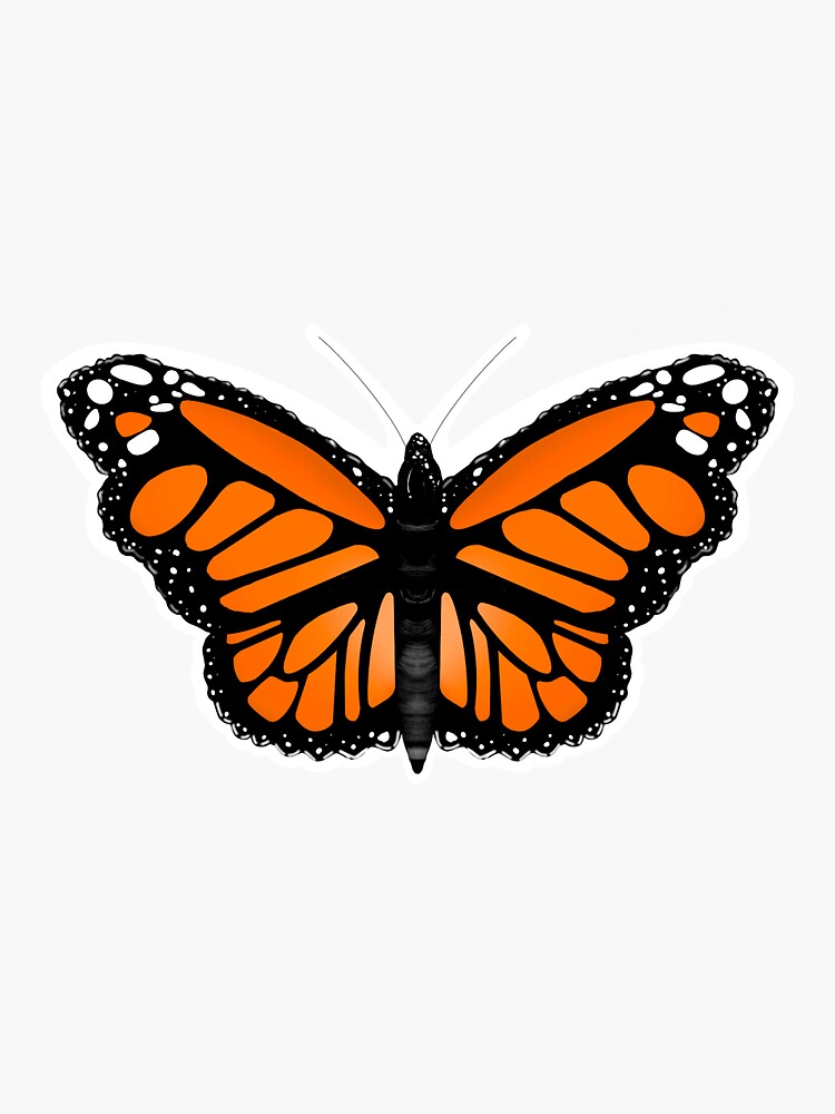 Monarch Butterfly Sticker By Jennamackenzie Redbubble 