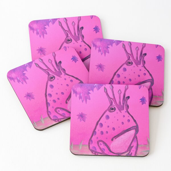 Item preview, Pink crowned pixie frog designed and sold by Cresil Art Werx.