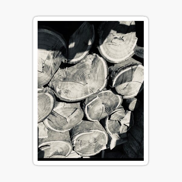 Wooden logs Sticker