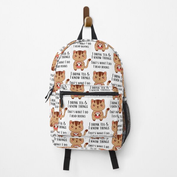Item preview, Read A Book Day cat and tea funny designed and sold by OneTimeEngineer.