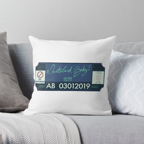hozier wasteland, baby! ticket Throw Pillow