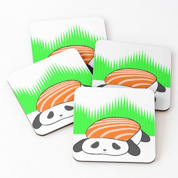 Item preview, Panda Sushi with Sushi Grass designed and sold by Pandish.