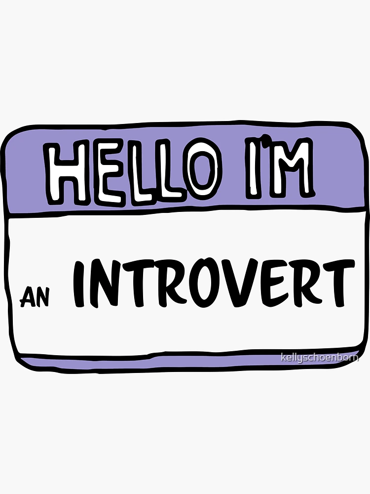 Stickers - Introverts - I Am Closed Today For Introvert Art