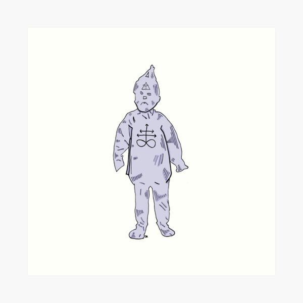 Creepy Kid Art Print