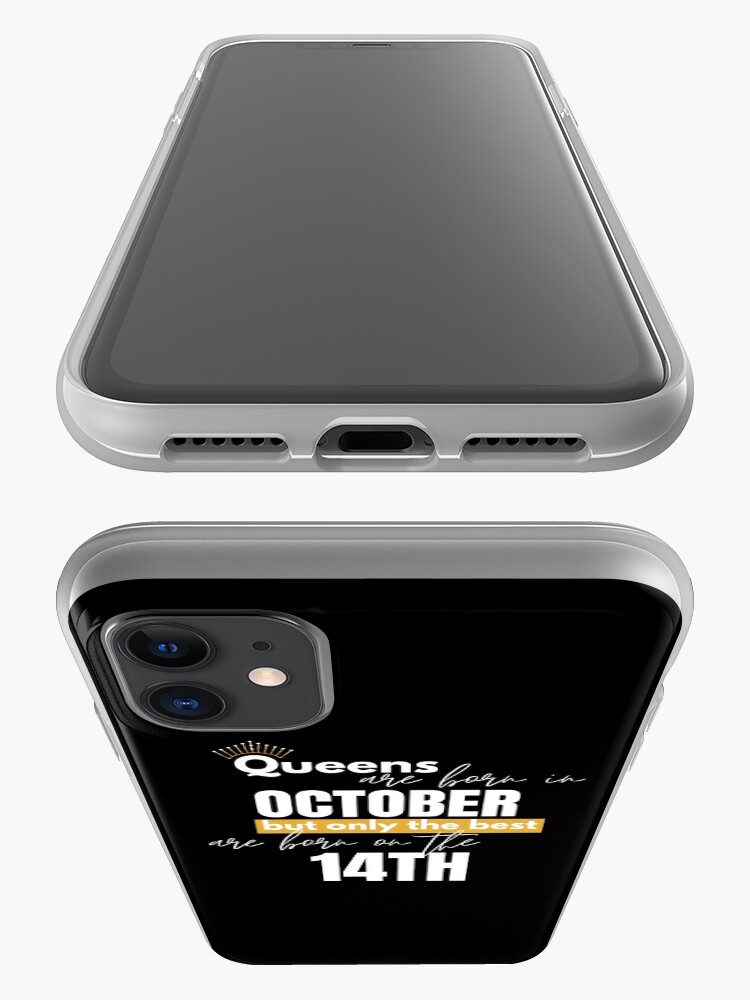 Alternate view of Queens are born in October but only the best are born on October 14th iPhone Case & Cover