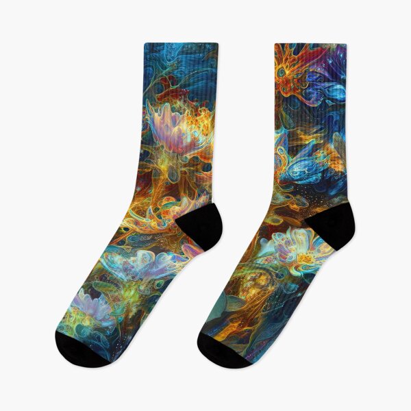 Item preview, Fantasy floral abstract digital painting designed and sold by blackhalt.