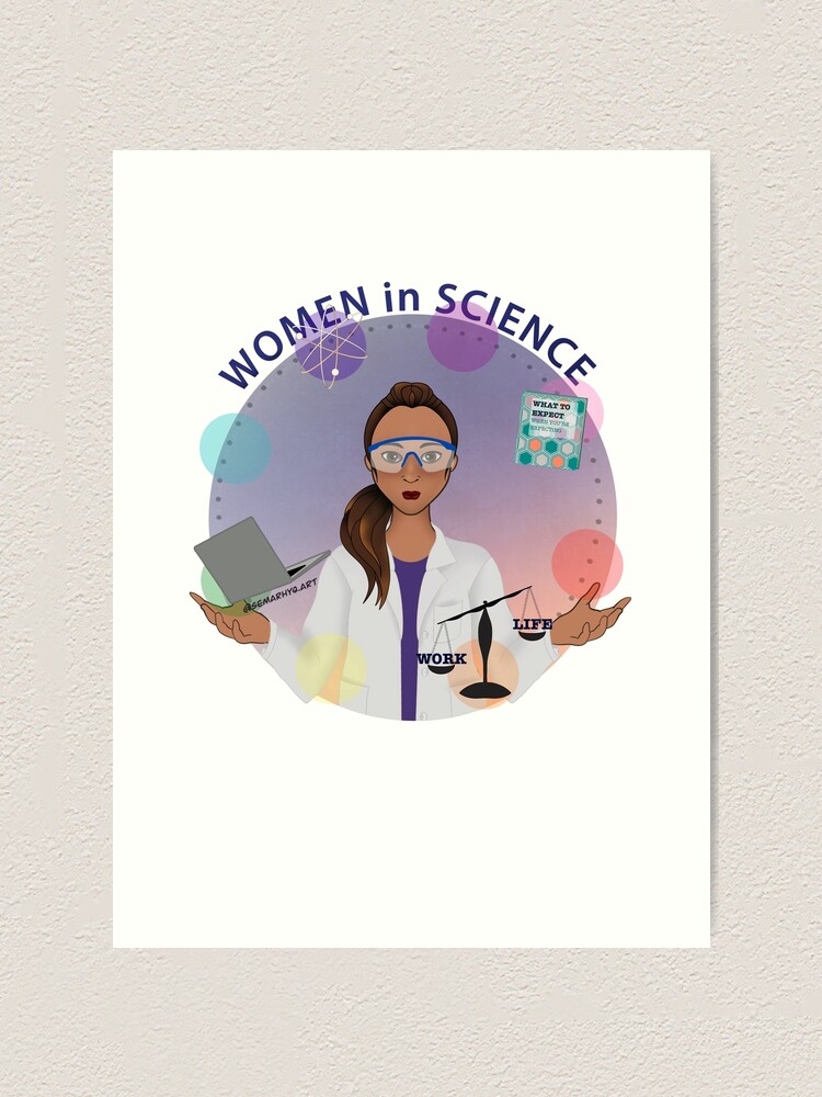 Alternate view of Women in Science (the Juggler) Art Print