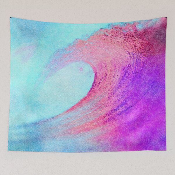 Item preview, Dreamy Ocean Waves Abstract Watercolor Painting designed and sold by DebiPhillips.