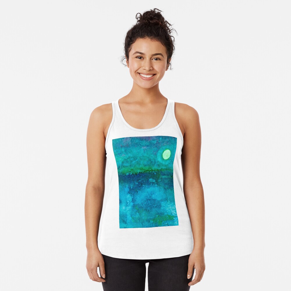 Night Ocean Racerback Tank Top