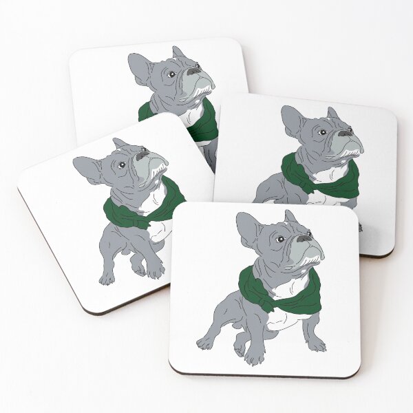 Item preview, French Bulldog with Bandana - Blue designed and sold by J-Bat.