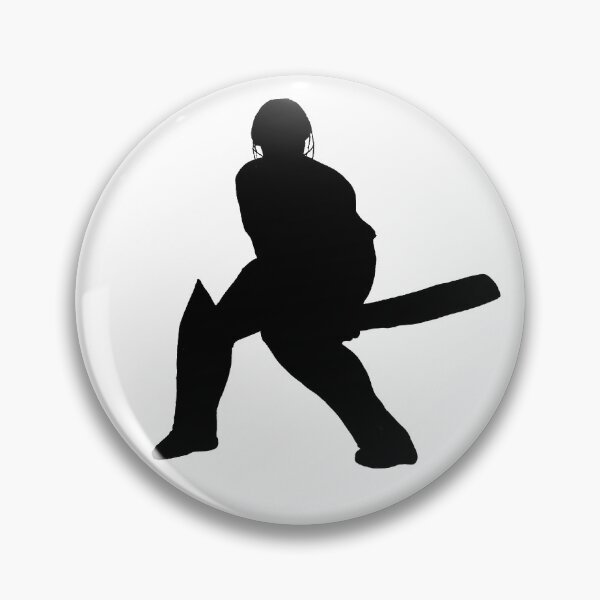Item preview, Batsman Silhouette IV designed and sold by crickettees.