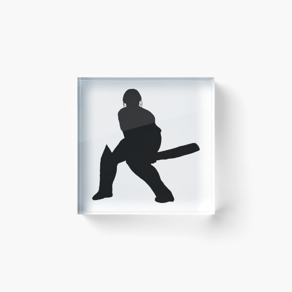 Item preview, Batsman Silhouette IV designed and sold by crickettees.