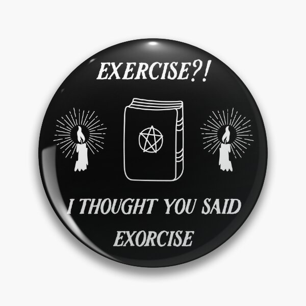 Item preview, Exercise, I Thought You Said Exorcise, Sarcastic Gym Shirt, Halloween Workout Top, Funny Gym designed and sold by kurokameart.