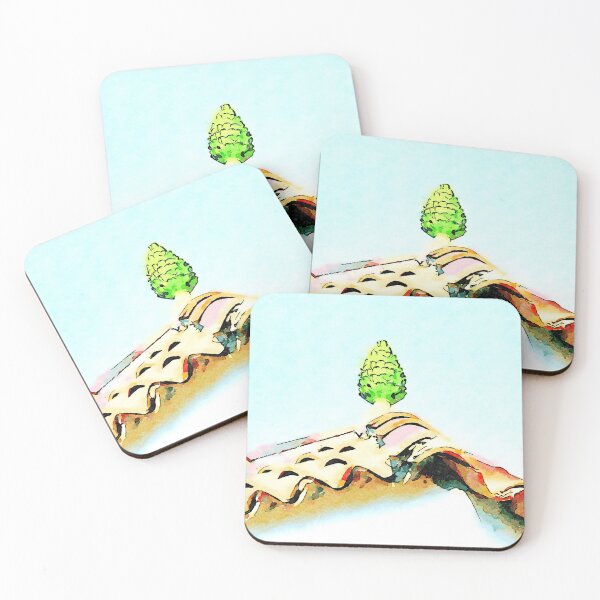 Item preview, View roof with ceramic pine cone designed and sold by Giuseppe Cocco.