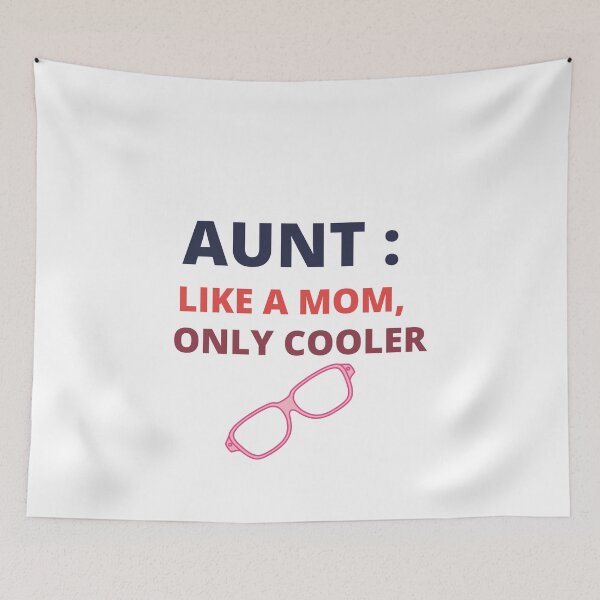 Item preview, funny Aunt T shirt,Aunt like mom only cooler,I love my Aunt T shirt,Item 1021 designed and sold by BousboulaStorie.
