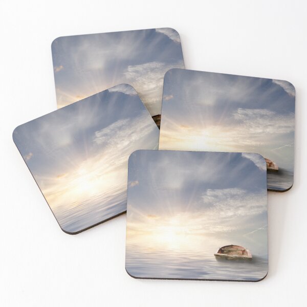 Item preview, Old rowing boat adrift at sea designed and sold by simonbratt.