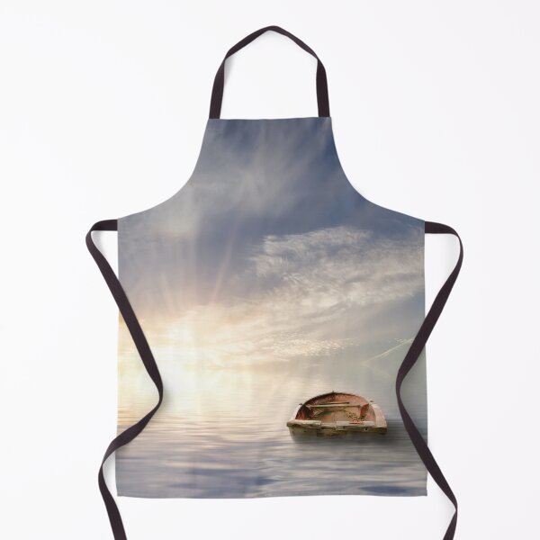 Item preview, Old rowing boat adrift at sea designed and sold by simonbratt.