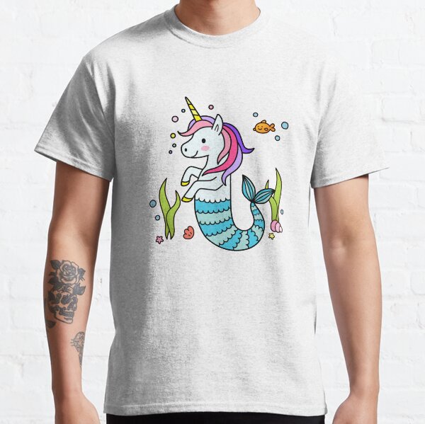 Unicorn Mermaid Cute Fun Mermicorn Classic T-Shirt