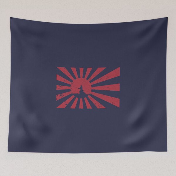 Item preview, Japanese Rising Sun with Samurai Warrior designed and sold by jwhizza.