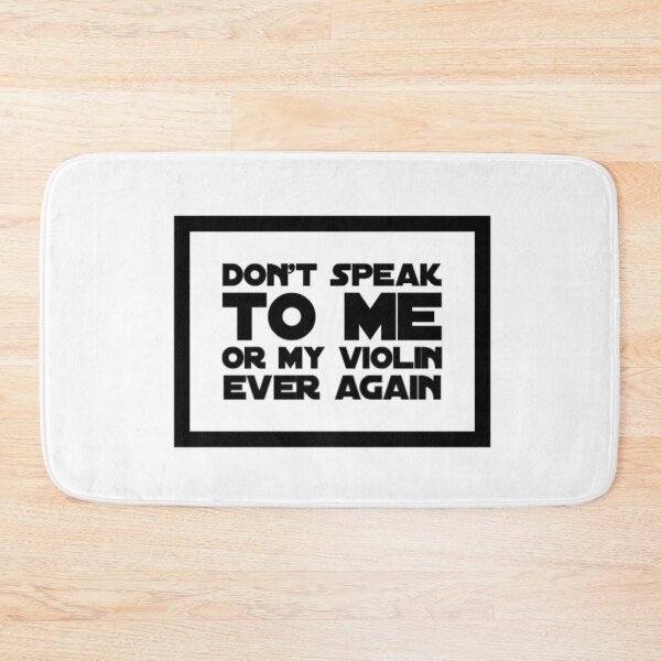 Item preview, Don't Speak to Me or My Violin Ever Again (Monochrome) designed and sold by DesignsofNote.