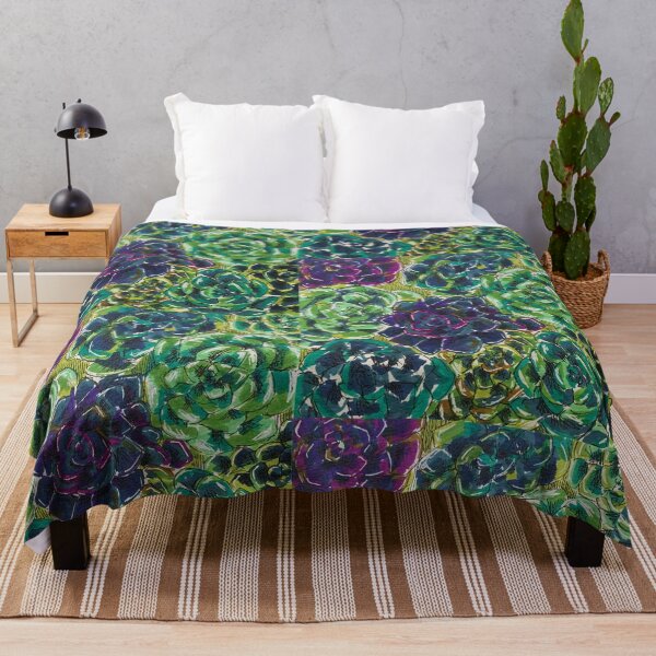 Item preview, Succulent Pattern Purple and Green designed and sold by Amelia Dean.