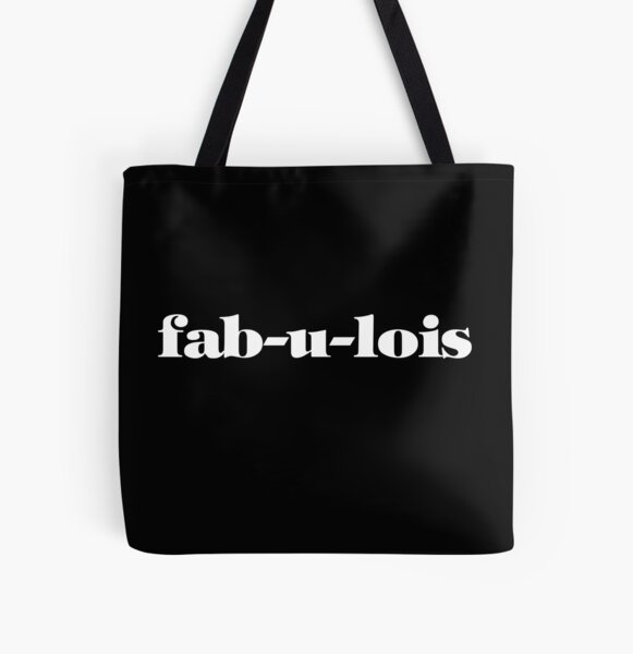 Fab-u-Lois White All Over Print Tote Bag