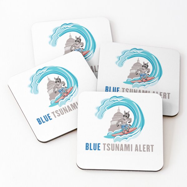 Item preview, Blue Tsunami Alert | Ride the Blue Wave designed and sold by Maria Garcia.