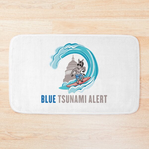 Item preview, Blue Tsunami Alert | Ride the Blue Wave designed and sold by Maria Garcia.