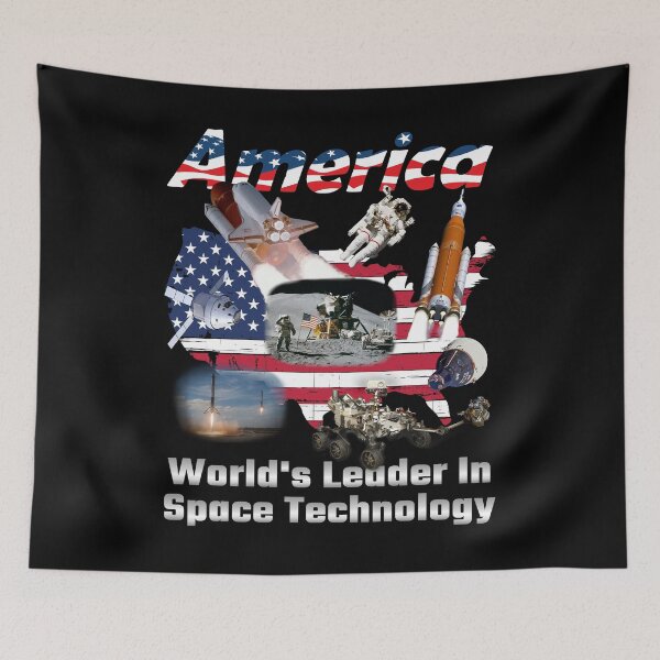 Item preview, America Leads the World in Space Tech designed and sold by Michael Pilinski.