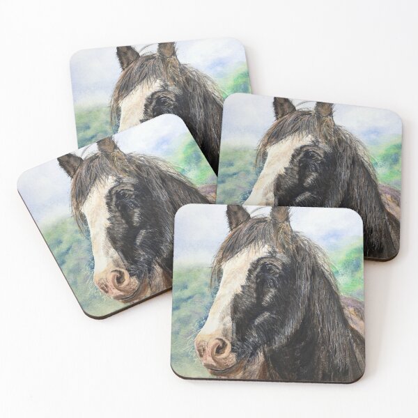 Item preview, Scout: Watercolour painting of a handsome cob designed and sold by Double Dutch Designs.