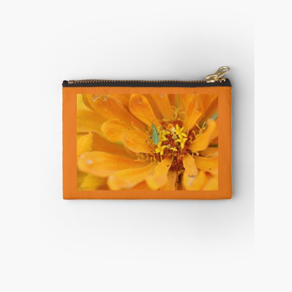 Item preview, Green bug on yellow flower designed and sold by PaleoPix.