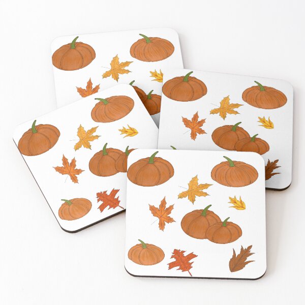 Item preview, Fall leaves and pumpkins  designed and sold by Simplybydareen.