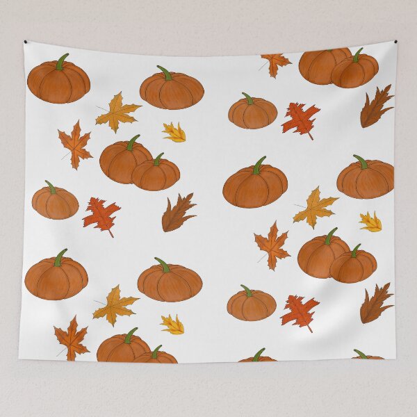 Item preview, Fall leaves and pumpkins  designed and sold by Simplybydareen.
