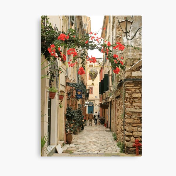 Corfu Street View Canvas Print