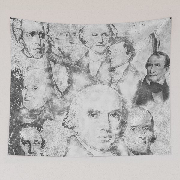 Item preview, First Ten United States Presidents Original Charcoal Sketch designed and sold by aventi24.
