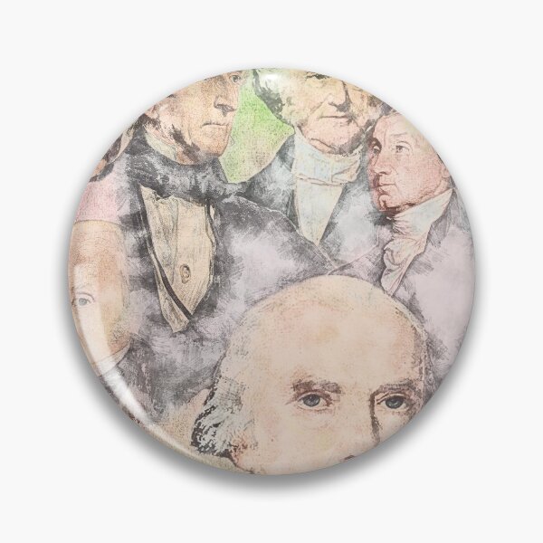 Item preview, First Ten United States Presidents Colored Charcoal Sketch designed and sold by aventi24.