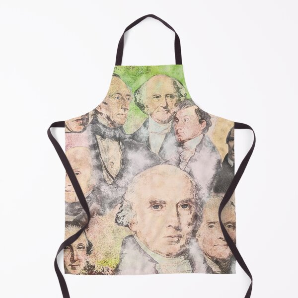Item preview, First Ten United States Presidents Colored Charcoal Sketch designed and sold by aventi24.