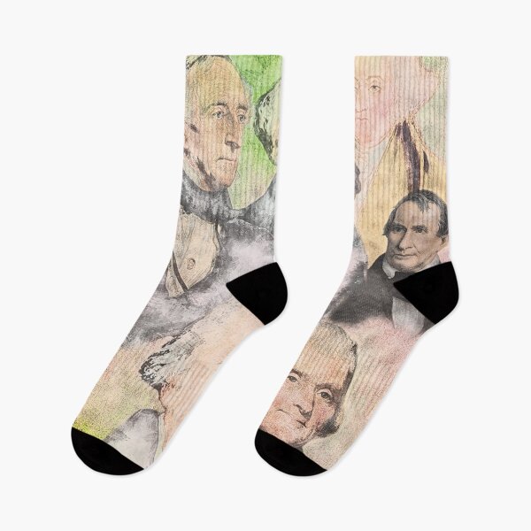 Item preview, First Ten United States Presidents Colored Charcoal Sketch designed and sold by aventi24.