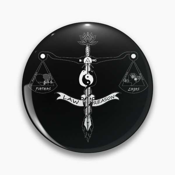 Item preview, Law of Reason Podcast Logo- Black Background  designed and sold by TheQuoteBro.