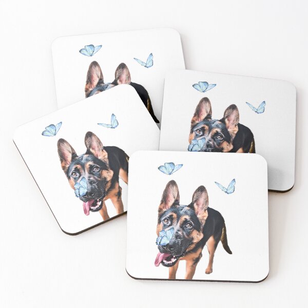 Item preview, German Shepherd and Butterfly designed and sold by ProtanDesign.