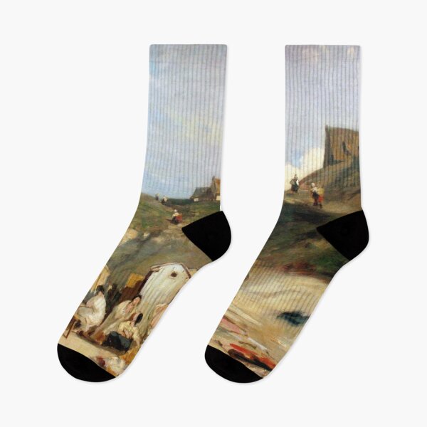 Item preview, Carl Spitzweg - Women bathing in the sea at Dieppe designed and sold by DejaVuStudio.