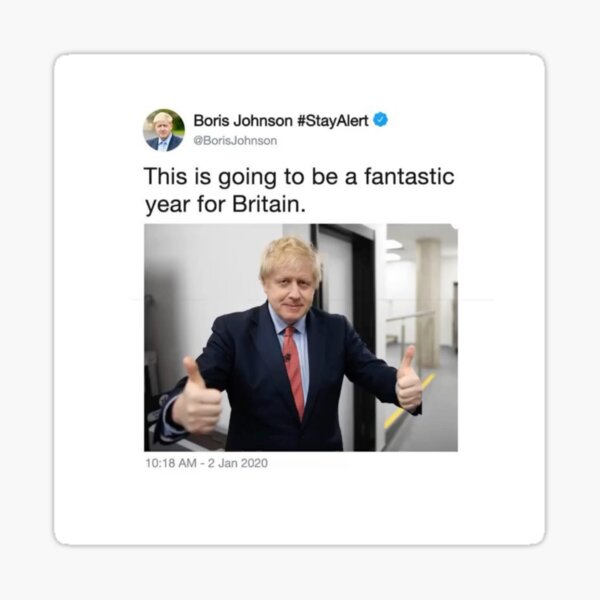 Boris Johnson Tweet Sticker