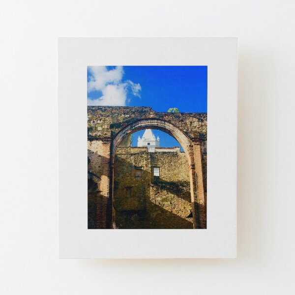 Old and New Church Wood Mounted Print