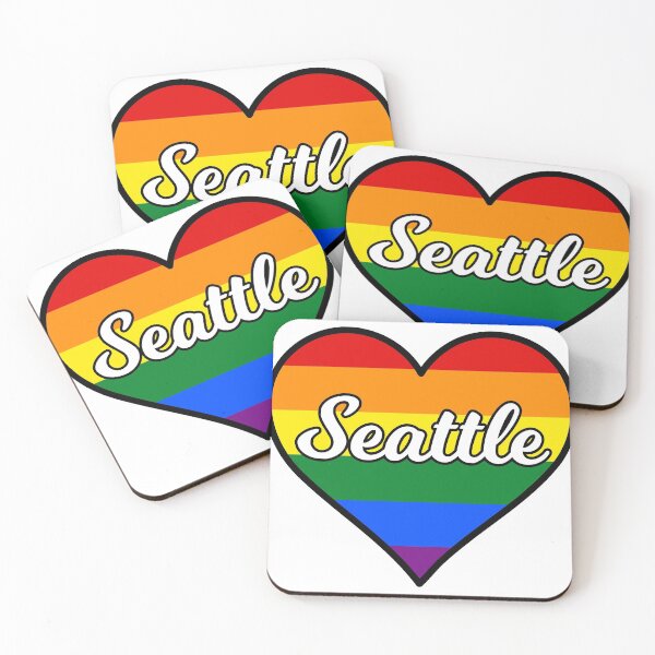 Item preview, Seattle Washington Gay Pride Heart designed and sold by fearcity.