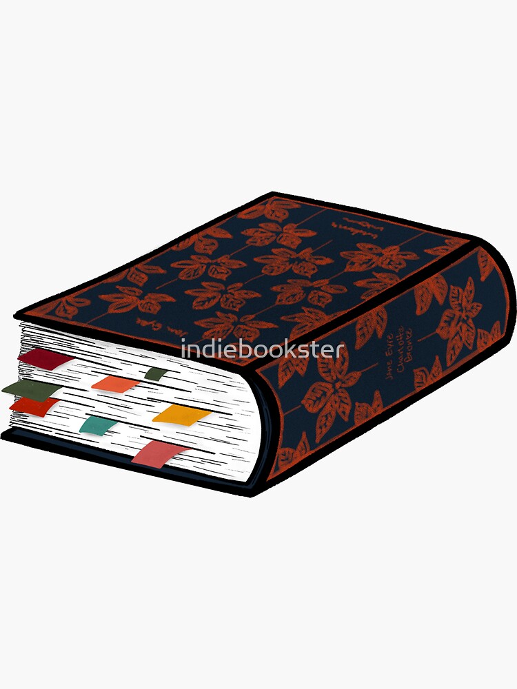 "Tabbed Jane Eyre Penguin Clothbound Classic" Sticker for Sale by