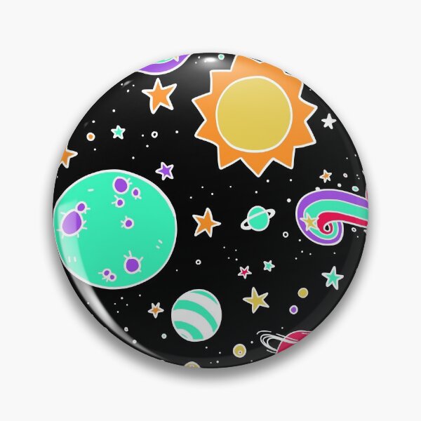 Item preview, Space Galaxy Pattern in Brights designed and sold by blackheart creations.